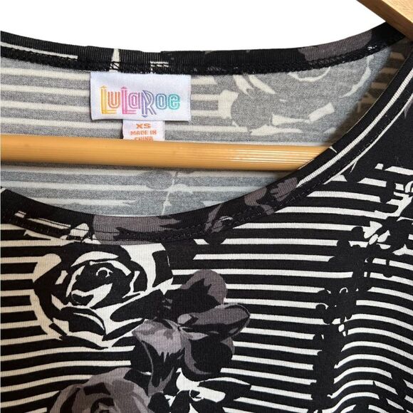 LuLaRoe Floral Striped Irma Size XS NWT - Picture 2 of 5